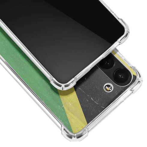 Jamaica Flag Distressed Galaxy S23 Clear Case